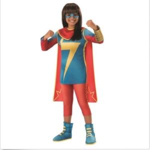 NEW Ms Marvel Halloween Costume Cosplay Rubie's Girls Medium OR Large